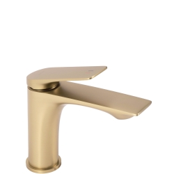 Náhled obrázku: Umyvadlová baterie Rea AVALON brush gold Low 