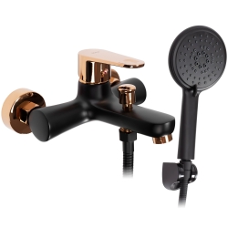 Náhled obrázku: Vanová baterie 150mm vč. příslušenství REA Mild Black Rose Gold 