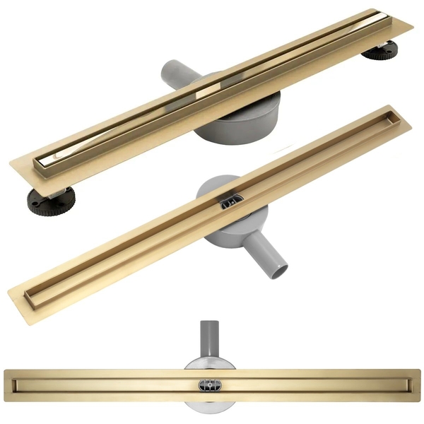 Odtokový sprchový žlab 100cm Rea Neo Slim Mirror Pro zlato