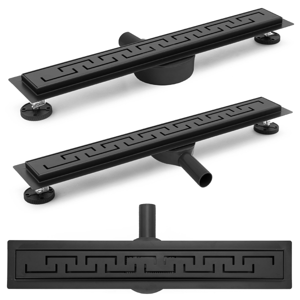 Odtokový sprchový žlab 80cm Rea Greek 80 černá mat