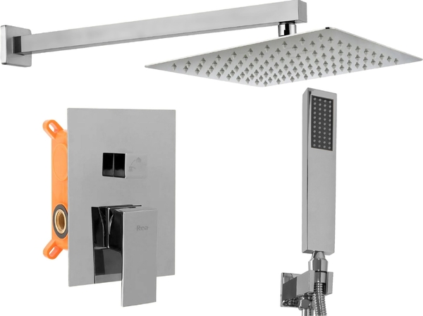 Podomítková sprchová sada REA FENIX chrom + BOX
