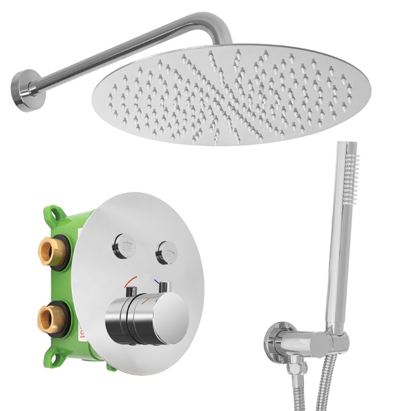 Podomítková termostatická sprchová sada REA LUNGO MILER chrom + BOX