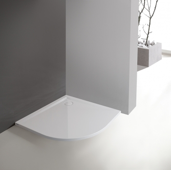 Sanplast Sprchová vanička čtvrtkruhová BP-M/SPACE, litý mramor, R550