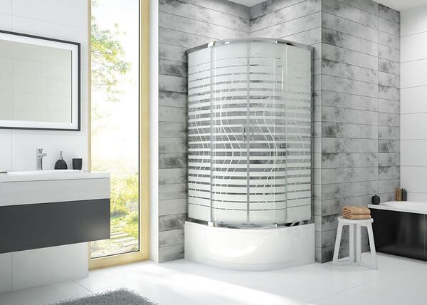 Sanplast Sprchový kout 90x90cm s hlubokou vaničkou kpl-KP4/FRIS-b