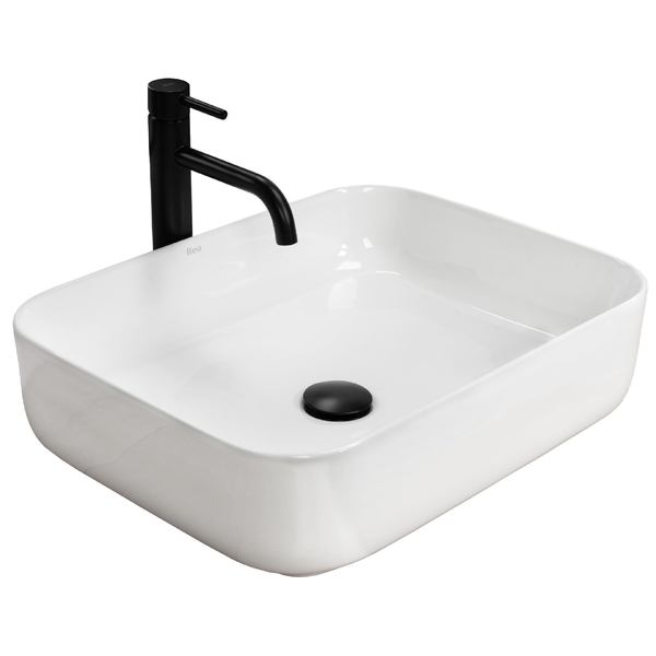 Umyvadlo na desku Rea Demi Slim 51x39cm