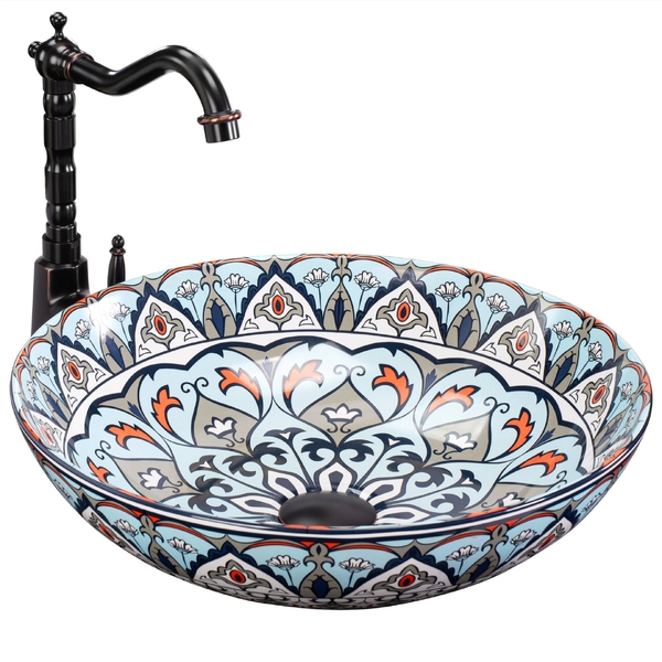 Umyvadlo na desku Rea Mexico průměr 40cm