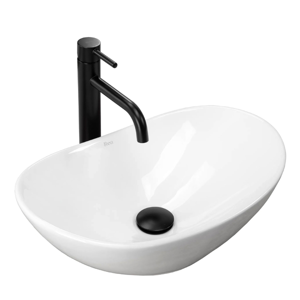 Umyvadlo na desku REA Royal Mini 47x30cm White