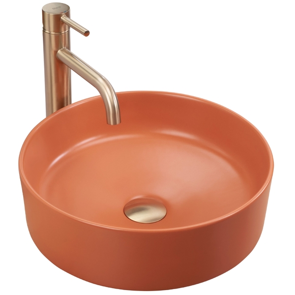 Umyvadlo na desku Rea Sami průměr 36cm Terra Matt