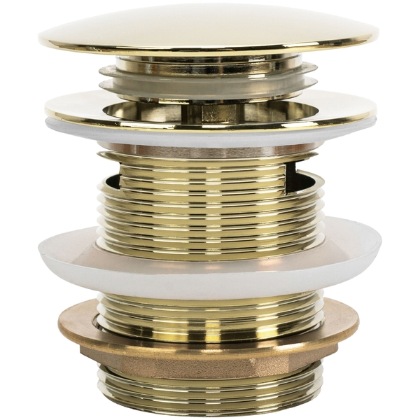 Univerzální vanová výpusť REA Click-clack Gold 6cm