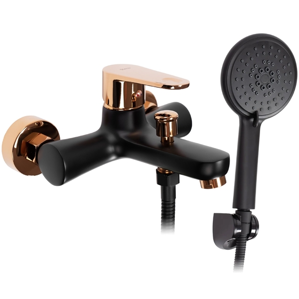 Vanová baterie 150mm vč. příslušenství REA Mild Black Rose Gold