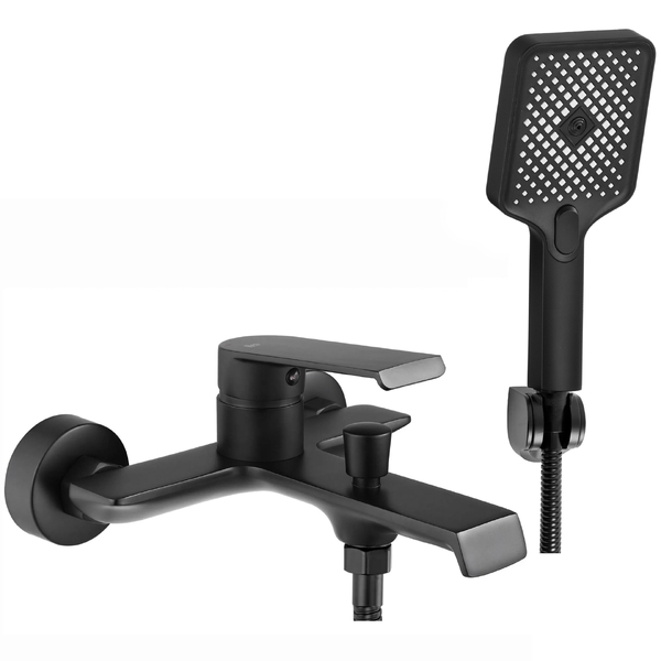 Vanová baterie 150mm vč. sprchy REA HASS matná černá