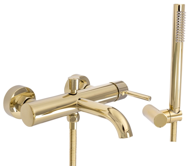Vanová baterie 150mm vč. sprchy REA LUNGO zlato