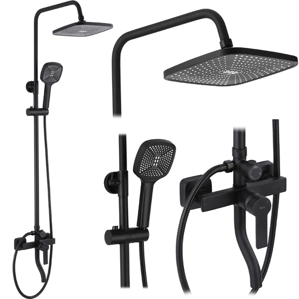 Vanový set vč. baterie REA ARGUS BLACK MATT