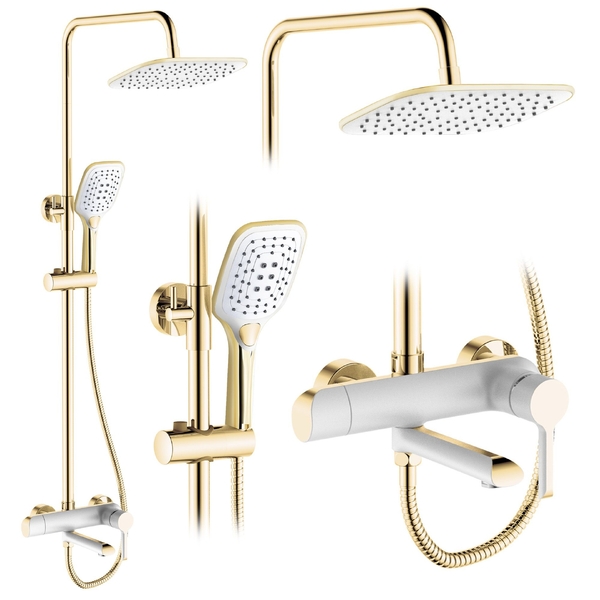 Vanový set vč. baterie REA MELIA WHITE GOLD